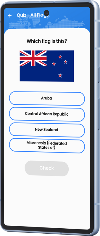 Flag Quiz on device